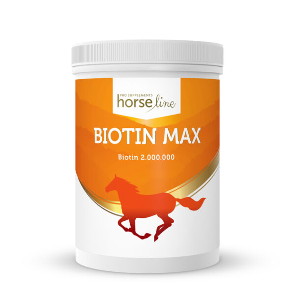 HorseLinePRO BiotinMax mocna, zdrowa puszka kopytowa, poprawa jakości skóry