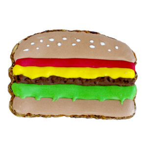 Konieczyna ciastko lukrowane dla konia, hamburger